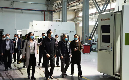 苏州市副市长蒋来清等领导调研918博天堂(中国游)最新官方网站机器人智能装备产业基地